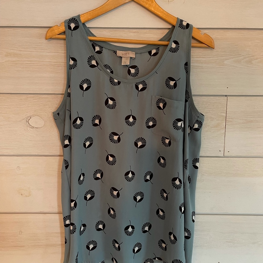 Loft slate blue tank